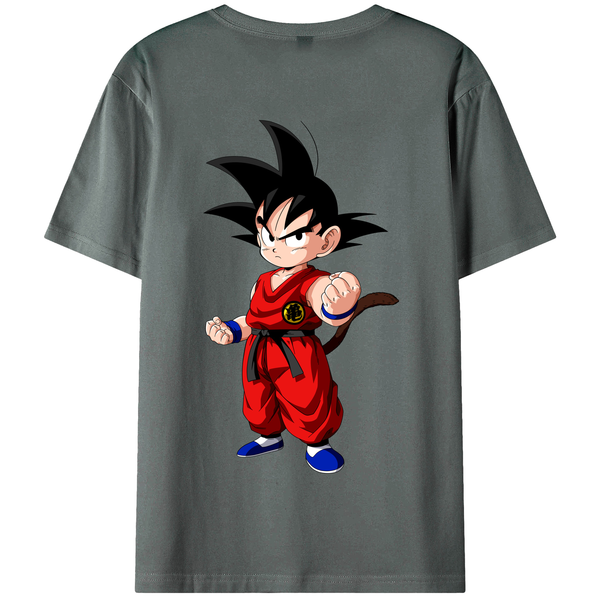 （画像用） ドラゴンボール 孫悟空（そん ごくう）Son Goku カカロット DRAGON BALL Kakarotto 綿100％半袖Tシャツ（背面プリント）